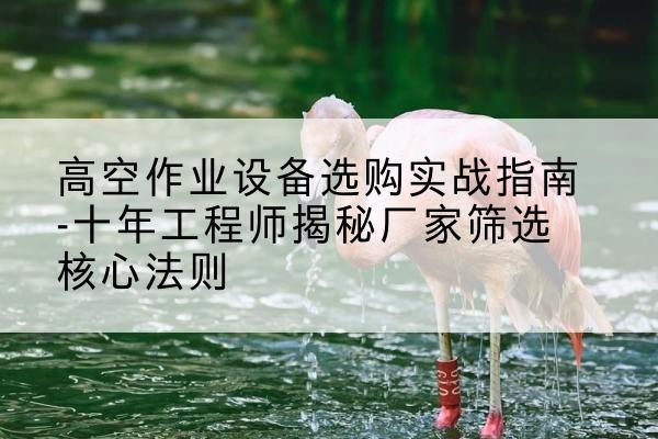 温江剪叉式升降机厂家-高空作业设备选购实战指南-十年工程师揭秘厂家筛选核心法则